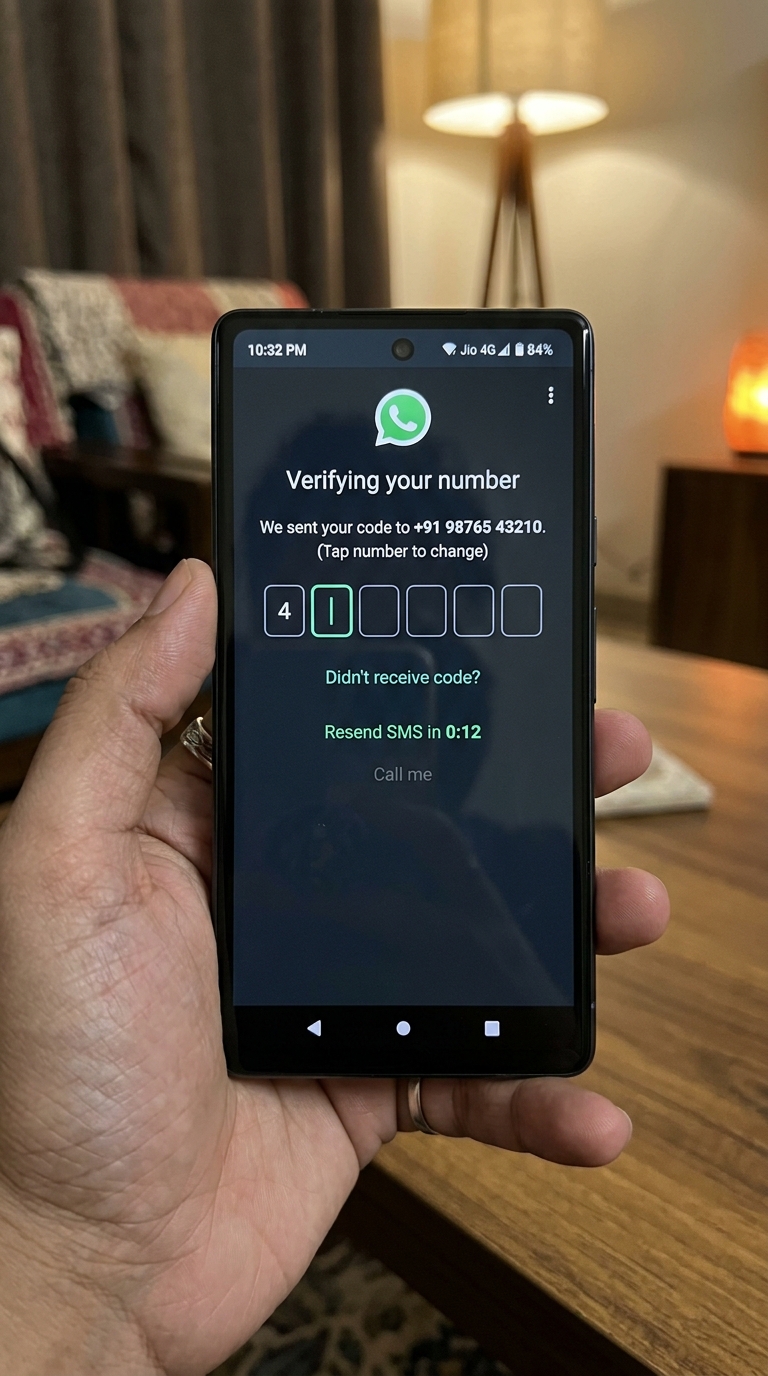 WhatsApp verification